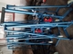 Hydraulic Wire Reel Stand Cable Manuacturing Equipment 5 - 10 Ton With Wheels