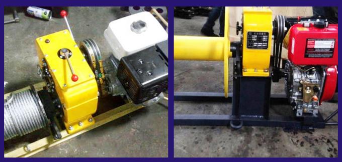 5T موتور دیزل هوندا بنزین کابل کشیدن وینچ 0