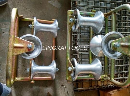 10 KN Corner Roller Roller Three Sheave Corner Ground Roller Assembly