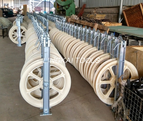 بلوک رشته ای MC Nylon Sheave 660mm برای انتقال خط سربار