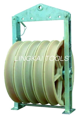لاستیک لاستیک 60KN تک نایلون Sheave 660MM بلوک رشته